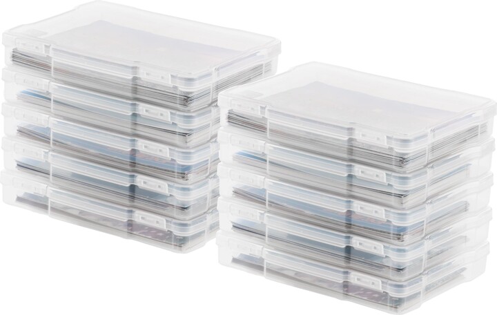 Iris Ohyama IRIS USA 5" x 7" Photo Storage Box Craft Keeper