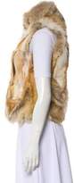 Thumbnail for your product : Adrienne Landau Fur Patchwork Vest Brown Fur Patchwork Vest