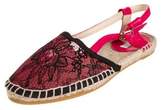 Thumbnail for your product : Dolce & Gabbana Lace Espadrille Flats w/ Tags