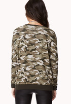 Thumbnail for your product : Forever 21 Sporty Camo Sweatshirt
