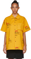 Thumbnail for your product : Off-White Yellow Industrial Holiday Short Sleeve Shirt