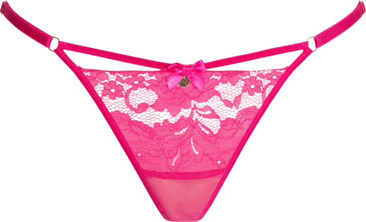 Peek & Beau Tillie Lace G String in Hot Pink - ASOS Outlet