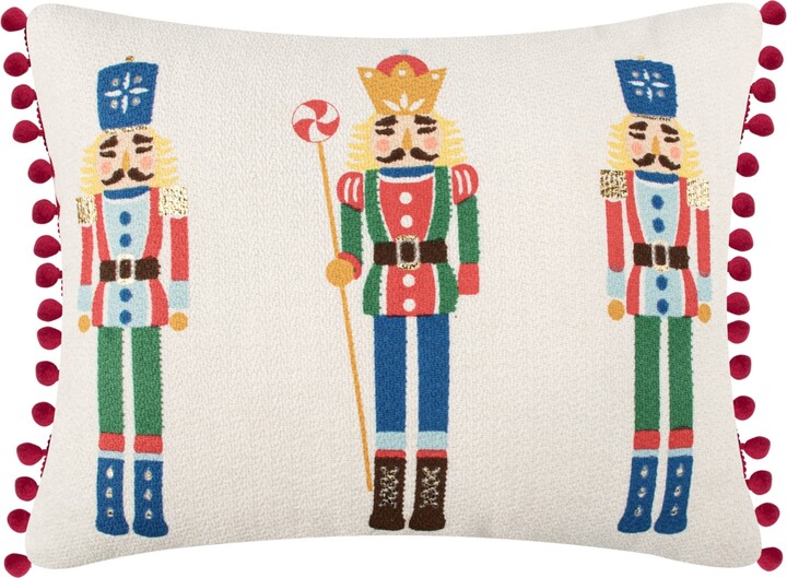 Levtex Nutcracker Printed Decorative Pillow, 14" x 18"