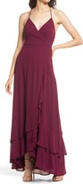 Thumbnail for your product : Lulus In Love Forever Lace-Up Back Chiffon Gown