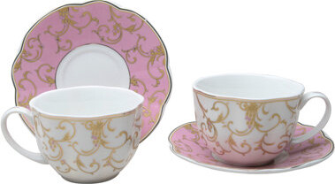 Grace's Tea Ware Scallop 9 Oz. Coffee Cup and Saucer
