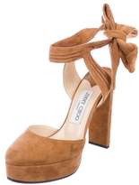 Thumbnail for your product : Jimmy Choo Suede Platform Pumps Suede Platform Pumps