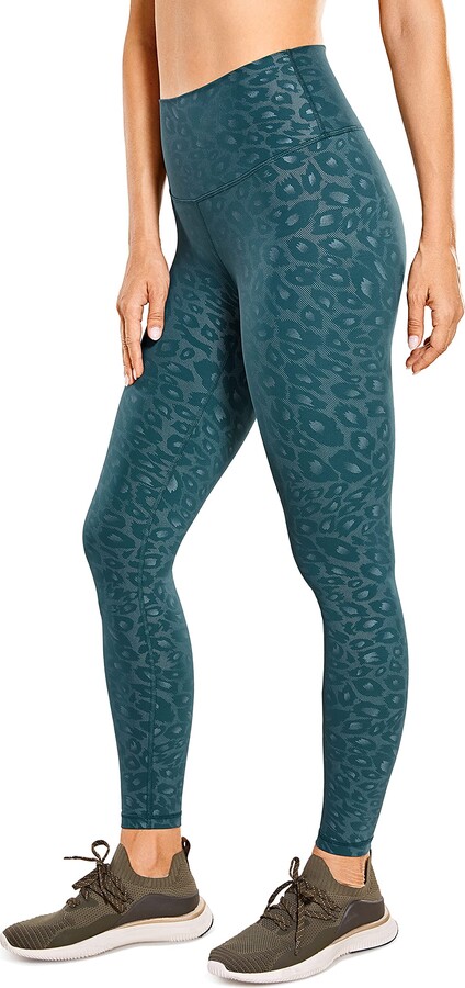 CRZ YOGA Women's Naked Feeling Workout Leggings 28 Inches - High Waisted  with Pockets Tummy Control