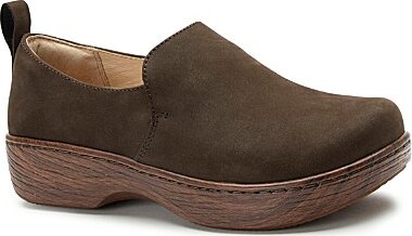 Alegria Orygin Nubuck Suede Slip On Platform Clogs