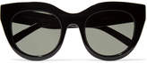 Thumbnail for your product : Le Specs Air Heart Cat-eye Acetate Sunglasses