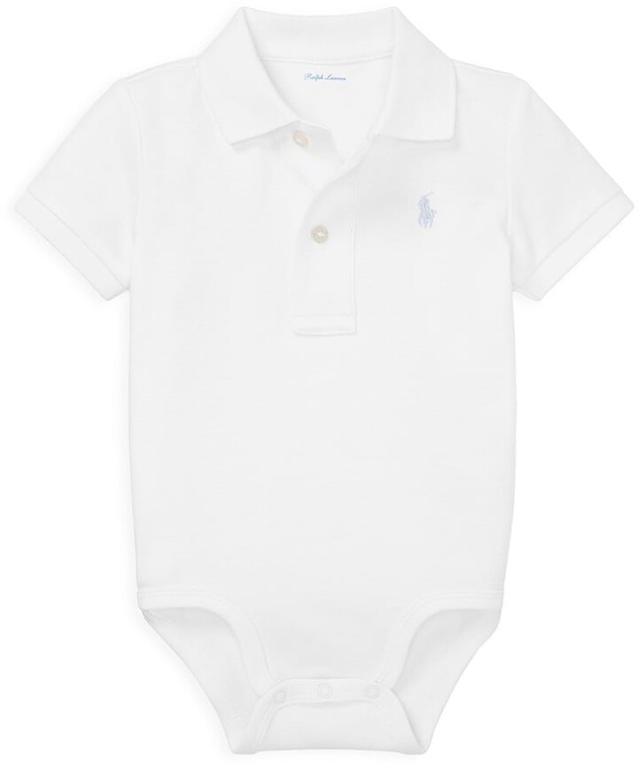 NEW Baby Boy 2 button Polo Short Sleeve Bodysuit Size 0-3-6-9-12-18-24 months 