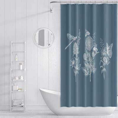 East Urban Home Floral Single Shower Curtain Hooks