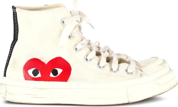 Comme Des Garçons Pre-Owned x Converse Chuck 70 heart-logo high-top sneakers
