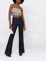 Thumbnail for your product : BA&SH Floral-Print Ruched Top