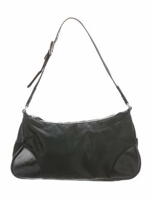 Prada Vintage Nylon Shoulder Bag Black - ShopStyle