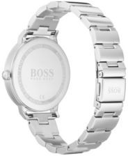 HUGO BOSS Stainless-steel watch with blue dial and link bracelet
