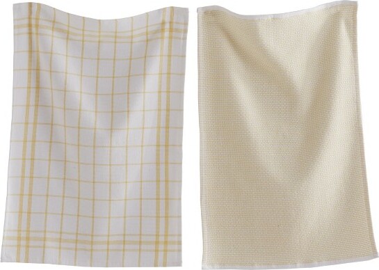2pk Stripe Dual Sided Terry Kitchen Towel Green - Threshold™