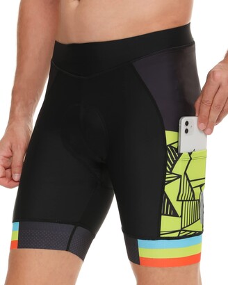 DEALYORK Men's Padded Bike Shorts Cycling Underwear 3D Padding