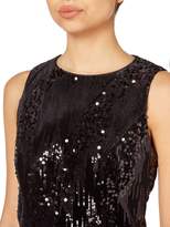 Thumbnail for your product : JS Collections Sleeveless velvet beaded dress
