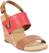Thumbnail for your product : Anne Klein Taye Double Cross Strap Wedge Sandals