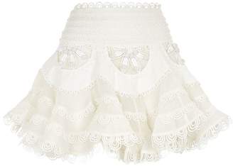 Zimmermann Whitewave Doily Mini Skirt