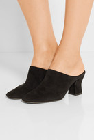 Thumbnail for your product : The Row Adela Suede Mules - Black