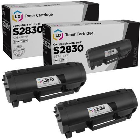 LD Products Toner Cartridge Compatible with Replacement for Dell S2830dn 593-BBYP High Yield (Black, 2-Multipack) Compatible with the following...