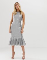 Thumbnail for your product : Club L London Club L all over sequin peplum midi dress