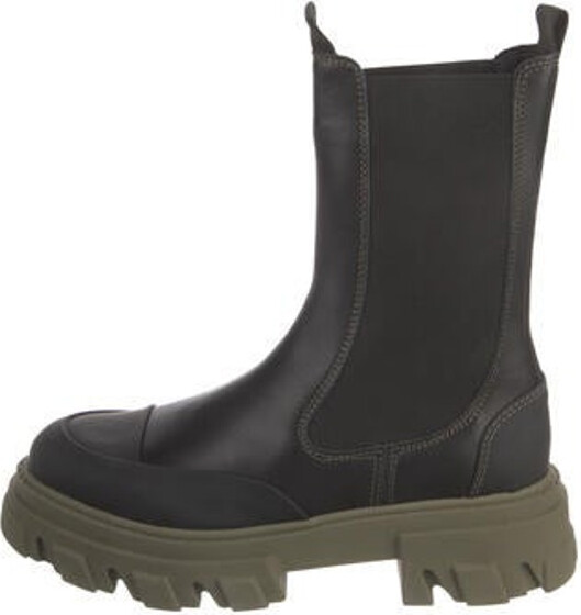 Ganni Leather Rain Boots ShopStyle