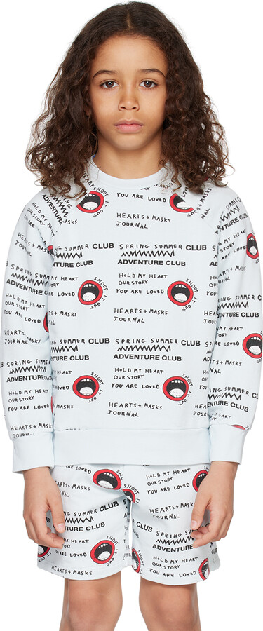 Beau Loves Kids Blue 'Shout It Out' Sweatshirt