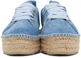 Thumbnail for your product : Manebi Blue Suede Hamptons Sneaker Espadrilles