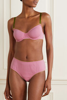 Thumbnail for your product : Dora Larsen Thea Stretch Organic Cotton-jersey Underwired Bra - Pink