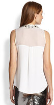 Thumbnail for your product : Milly Jane Embellished Collar Blouse