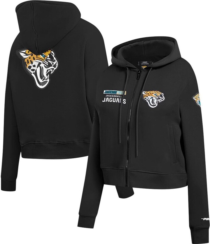 Pro Standard Women's Black Jacksonville Jaguars Split Logo Full-Zip Hoodie