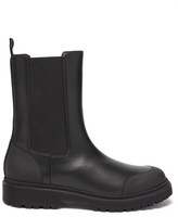Thumbnail for your product : Moncler Patty Chunky-sole Leather Chelsea Boots - Black