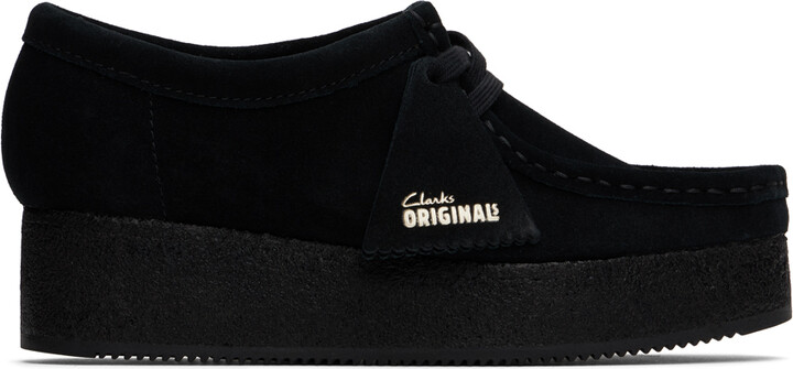 Clarks Originals Black Wallacraft Bee Derbys