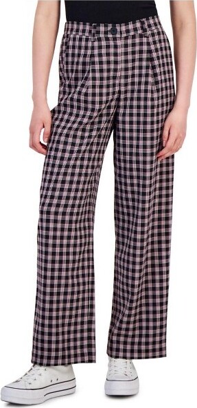 Hippie Rose HippieRoseWomensPatternedDressPants,charcoal,Large