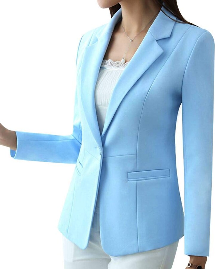 Pale Blue Blazer Womens Uk atelieryuwa.ciao.jp
