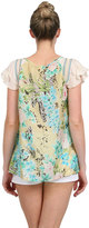 Thumbnail for your product : Johnny Was Ruffle Sleeve Top in Print