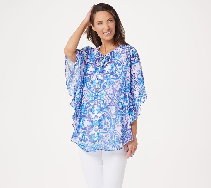 susan graver scarf top