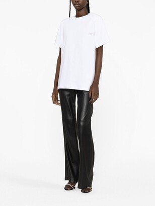 Rotate by Birger Christensen crystal-embellished organic-cotton T-shirt