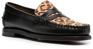 Sebago Leopard-Print Loafers