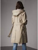 Thumbnail for your product : Burberry Detachable Hood Cotton Blend Car Coat