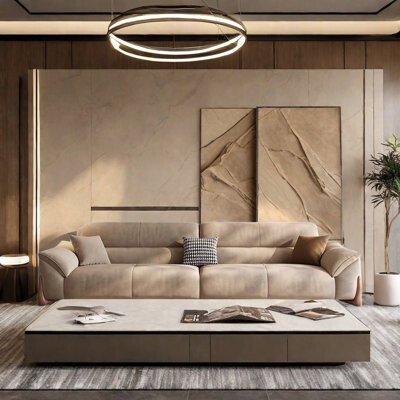 KANGLY Modern Simple Khaki Sofa