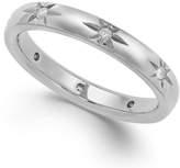 Thumbnail for your product : Marchesa Star by Diamond Star Wedding Band in 18k White Gold (1/8 ct. t.w.), Created for Macy's