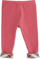 Thumbnail for your product : Burberry Check-Trim Leggings, Pink, 3-18 Months