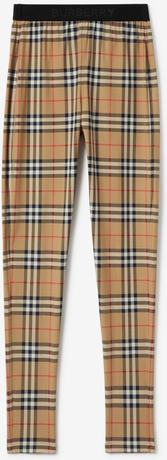 Burberry Check Stretch Jersey Leggings