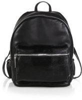 Thumbnail for your product : Elizabeth and James Cynnie Leather Backpack with Lizard-Embossed Pocket