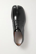 Thumbnail for your product : Maison Margiela Tabi Split-toe Glossed-leather Brogues - Black