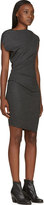 Thumbnail for your product : Helmut Lang Gray Wool Asymmetric Sonar Dress