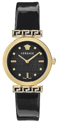 Versace Meander 34mm Watch in Black